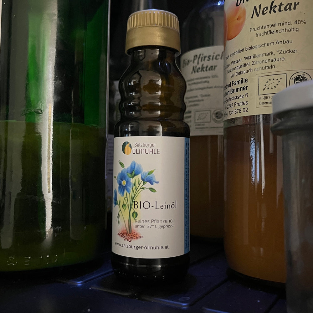 Leinöl im Kühlschrank