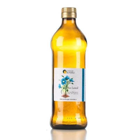 Kaltgepresstes Bio Leinöl 500ml - Salzburger Ölmühle